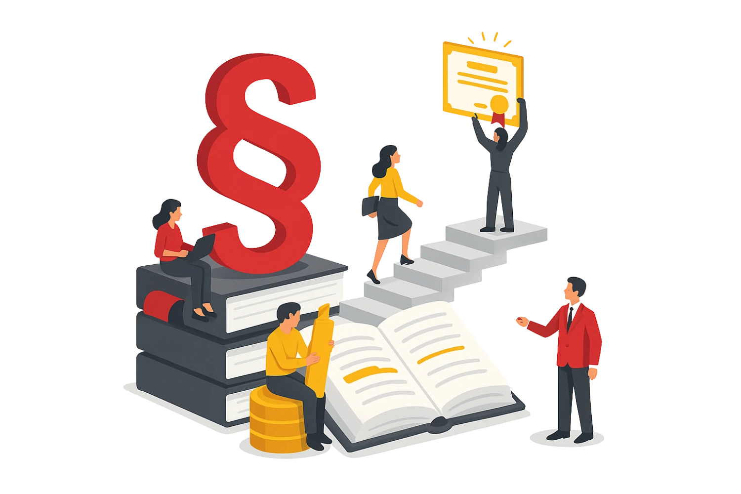 Illustration zum Thema Ausbildung in der Steuerberatung